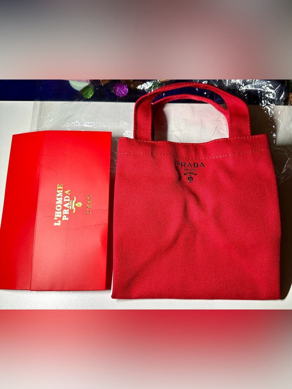GWP: Prada Small Tote Bag in Red NWB